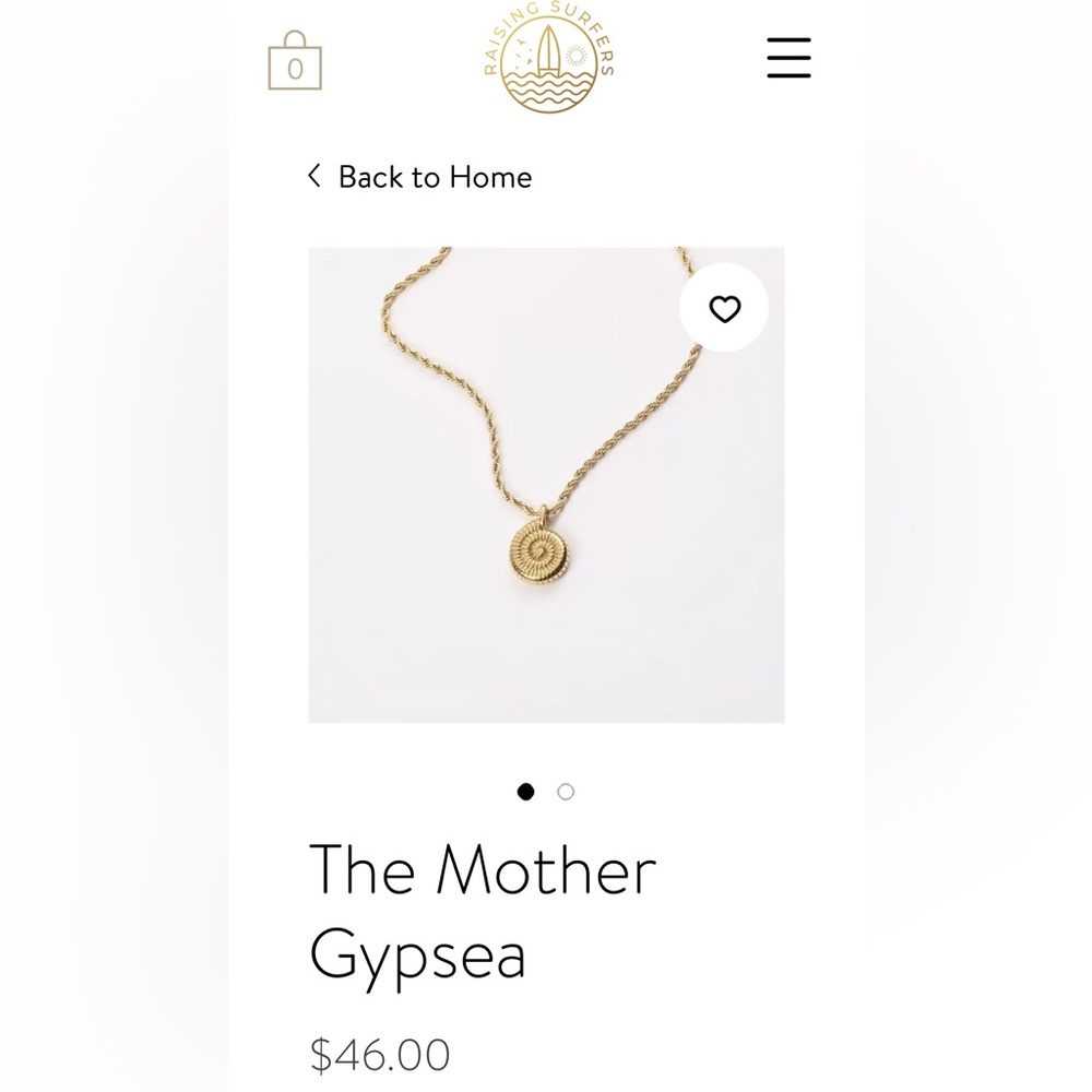 Gold Seashell Water and Sweat-Proof Gold Pendant Necklace
